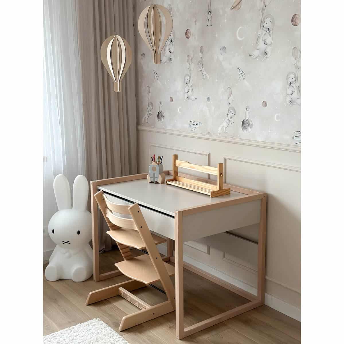 Kirjoituspöytä Basic, värit White ja Cashmere - Image 9