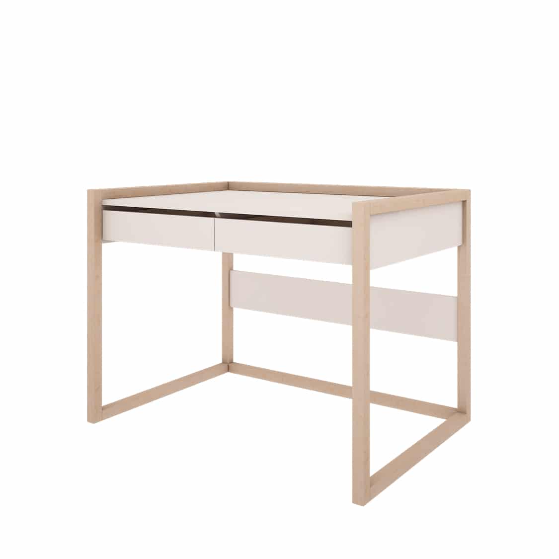 Kirjoituspöytä Basic, värit White ja Cashmere - Image 3