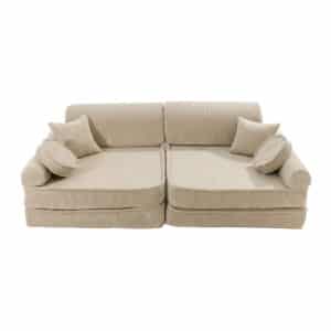 Lasten sohva / leikkimoduuli Corduroy Premium Aesthetic, useita värejä - Ecru