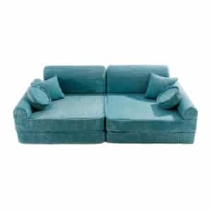 Lasten sohva / leikkimoduuli Corduroy Premium Aesthetic, useita värejä - Turquoise