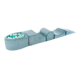 Sametti-leikkimoduuli pallomerellä Turquoise, MeowBaby® Aesthetic