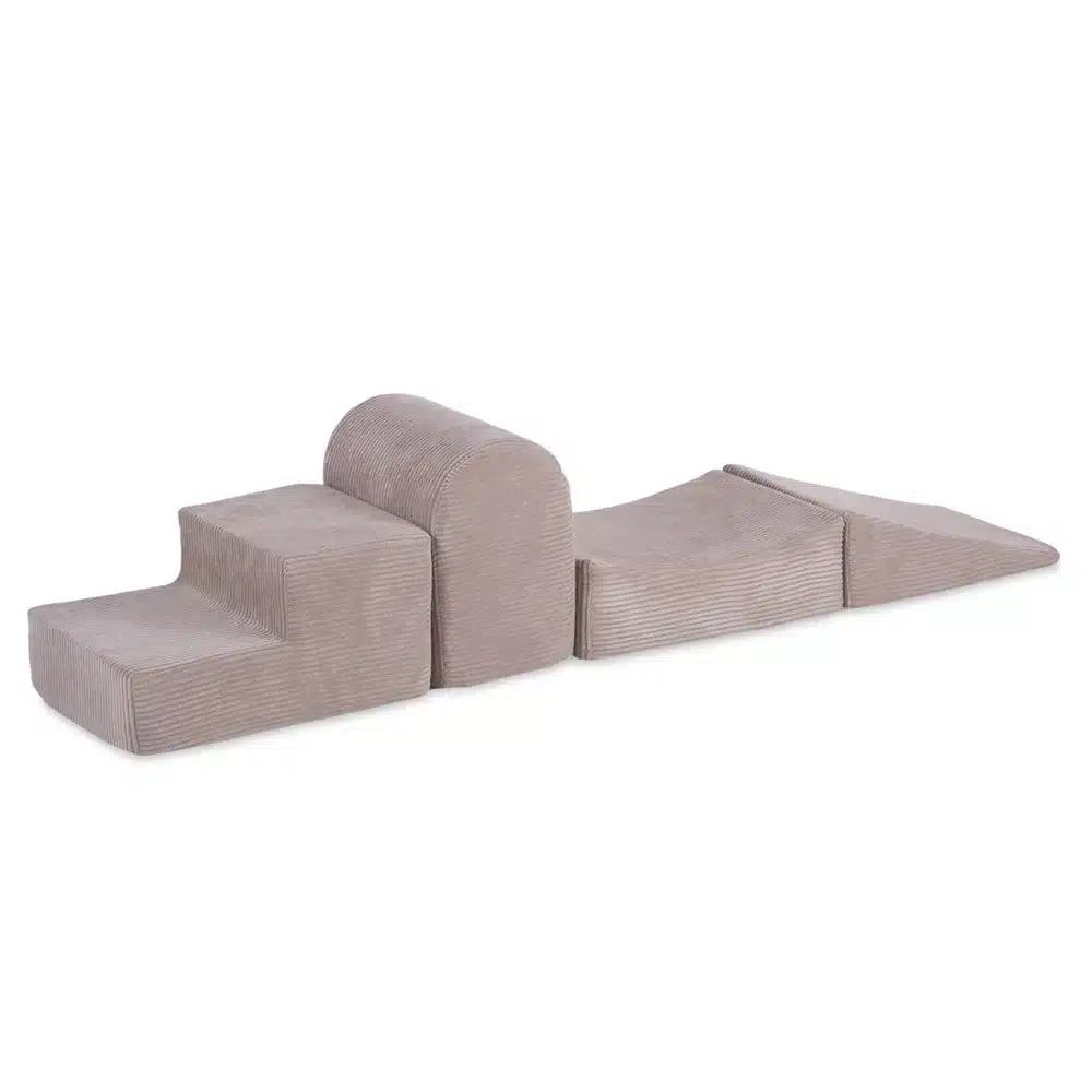 Leikkimoduuli / temppurata Premium sametti- 4 x palaa, Beige