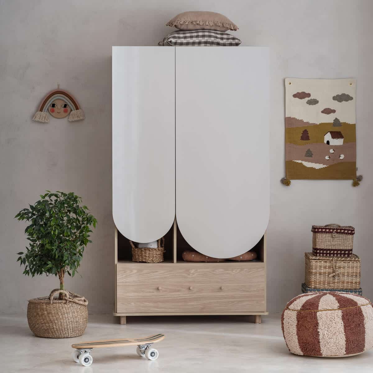 Bloom vaatekaappi 100X177cm , Wood Luck Design