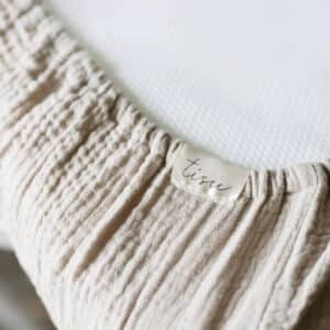 Muotoonommeltu aluslakana baby/junior Sand, Tisu