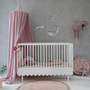 Pinnasänky/ juniorisänky 2in1 (muuntuva) 70 x 140cm Babushka, White