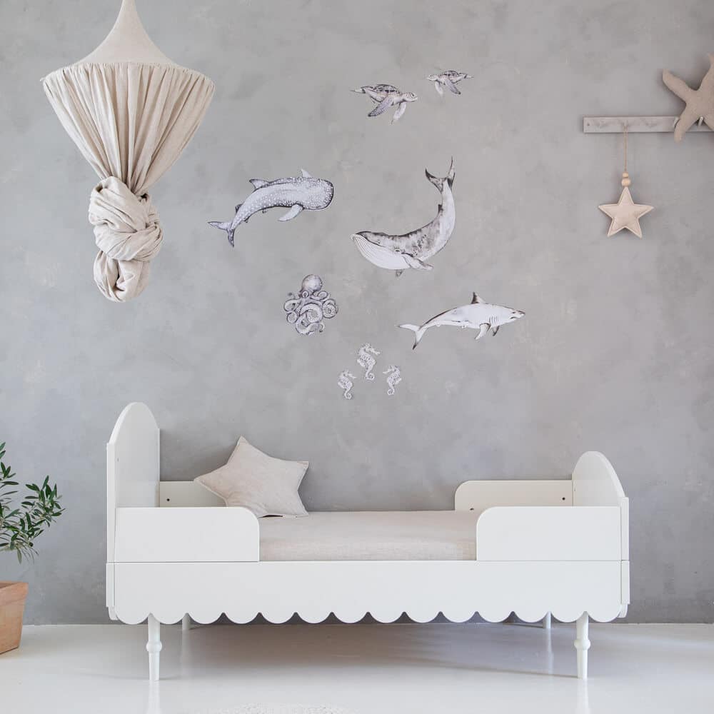 Pinnasänky/ juniorisänky 2in1 (muuntuva) 70 x 140cm Babushka, White - Image 5