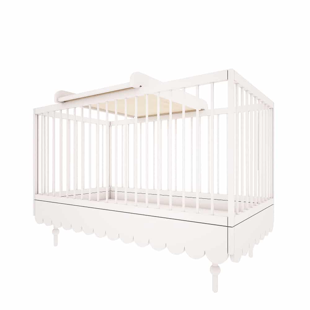 Pinnasänky/ juniorisänky 2in1 (muuntuva) 70 x 140cm Babushka, White - Image 8