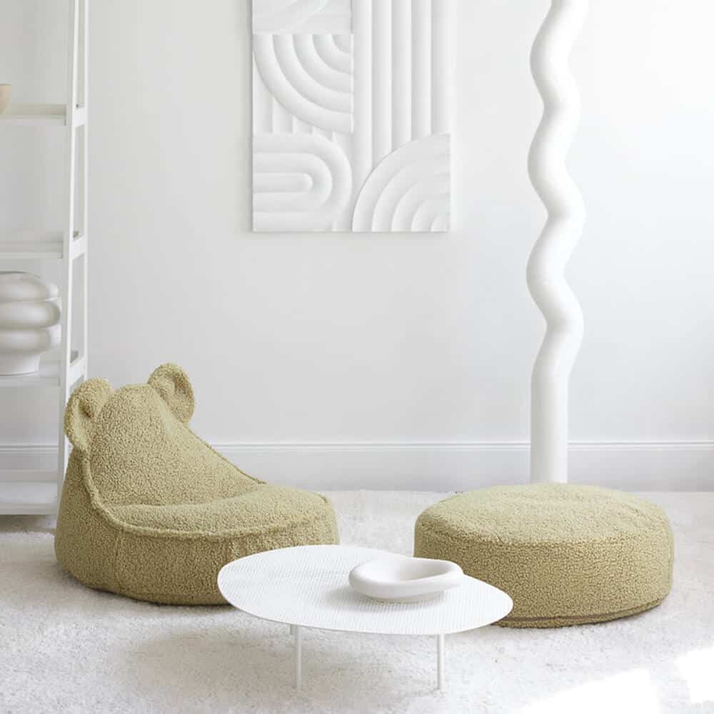 Lasten säkkituoli Teddy Matcha Bear, Wigiwama - Image 3