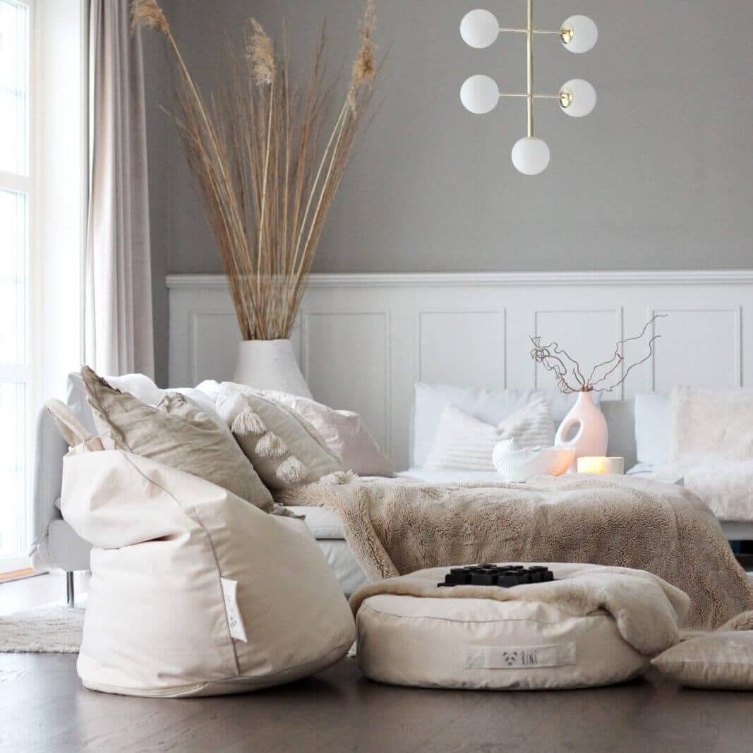 Säkkituoli Bini Double Plain, Grey - Image 4