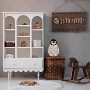 Lasten kirjahylly Babushka, White