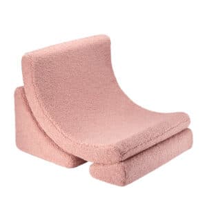 Lasten nojatuoli Moon Chair teddykankaalla, Wigiwama - Guava