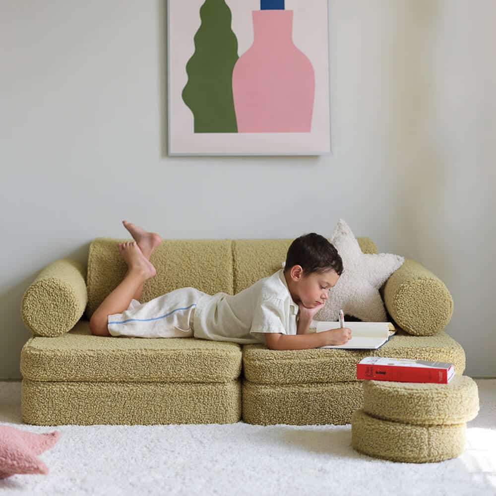 Lasten sohvamoduuli Settee teddykangas, Wigiwama - Image 3