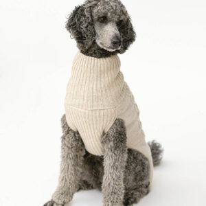 Koiran neule, palmikko vaalea beige, XS-3XL - Oliver`s Lifestyle - XL