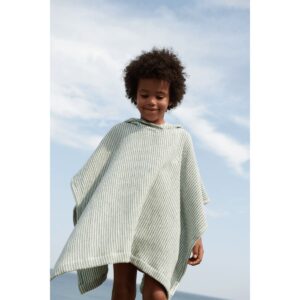 Liewood lasten kylpy-poncho Paco Peppermint / Creme de la creme - 3-4 vuotta