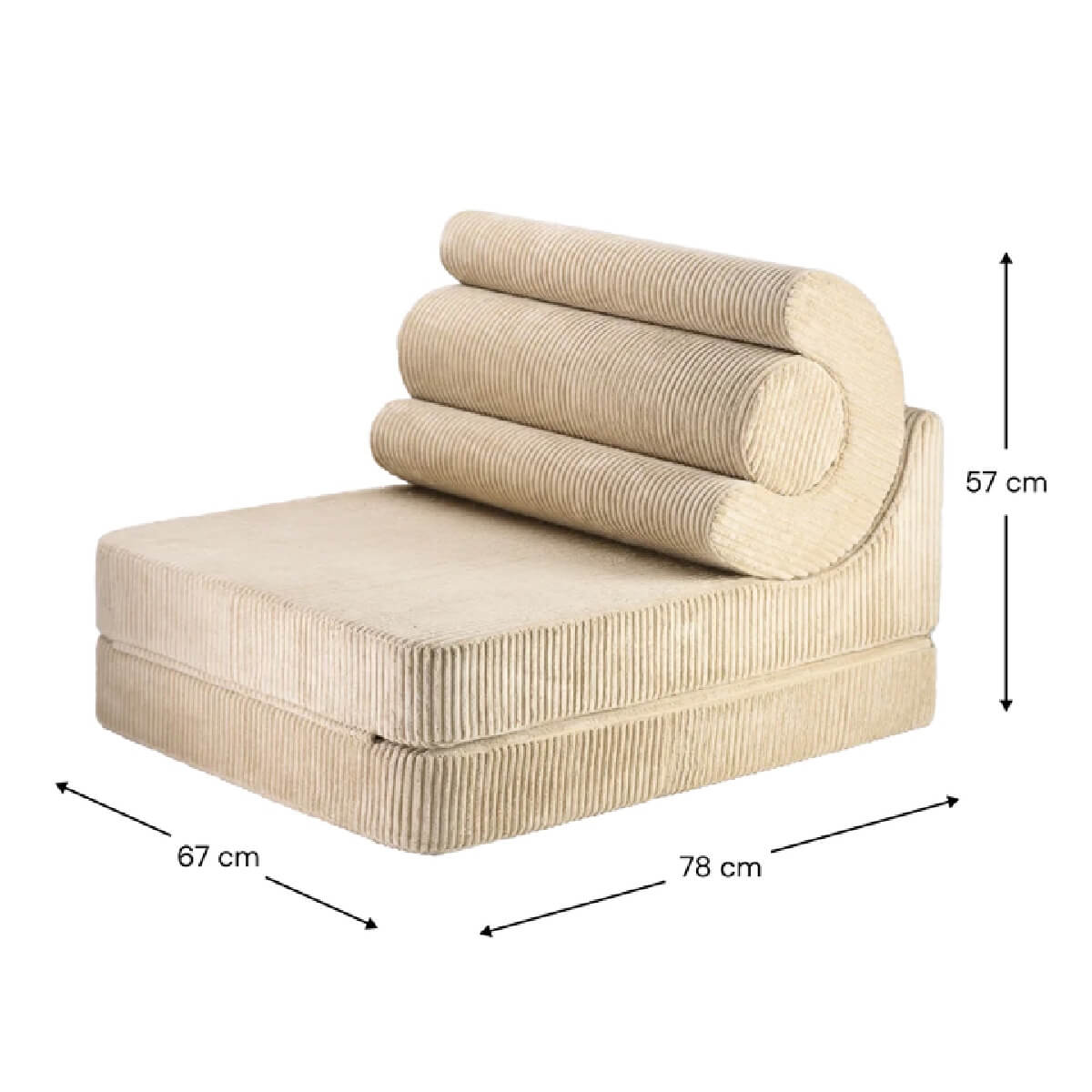 Taitettava tuoli Flipster Brown sugar, Wigiwama - Image 6