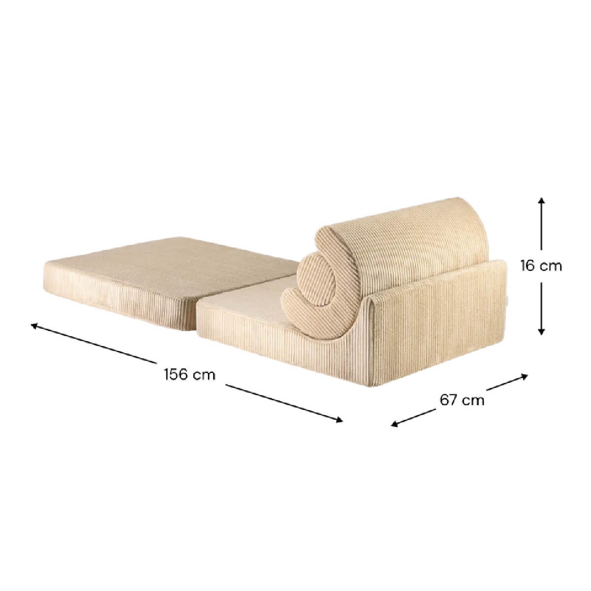 Taitettava tuoli Flipster Brown sugar, Wigiwama - Image 7