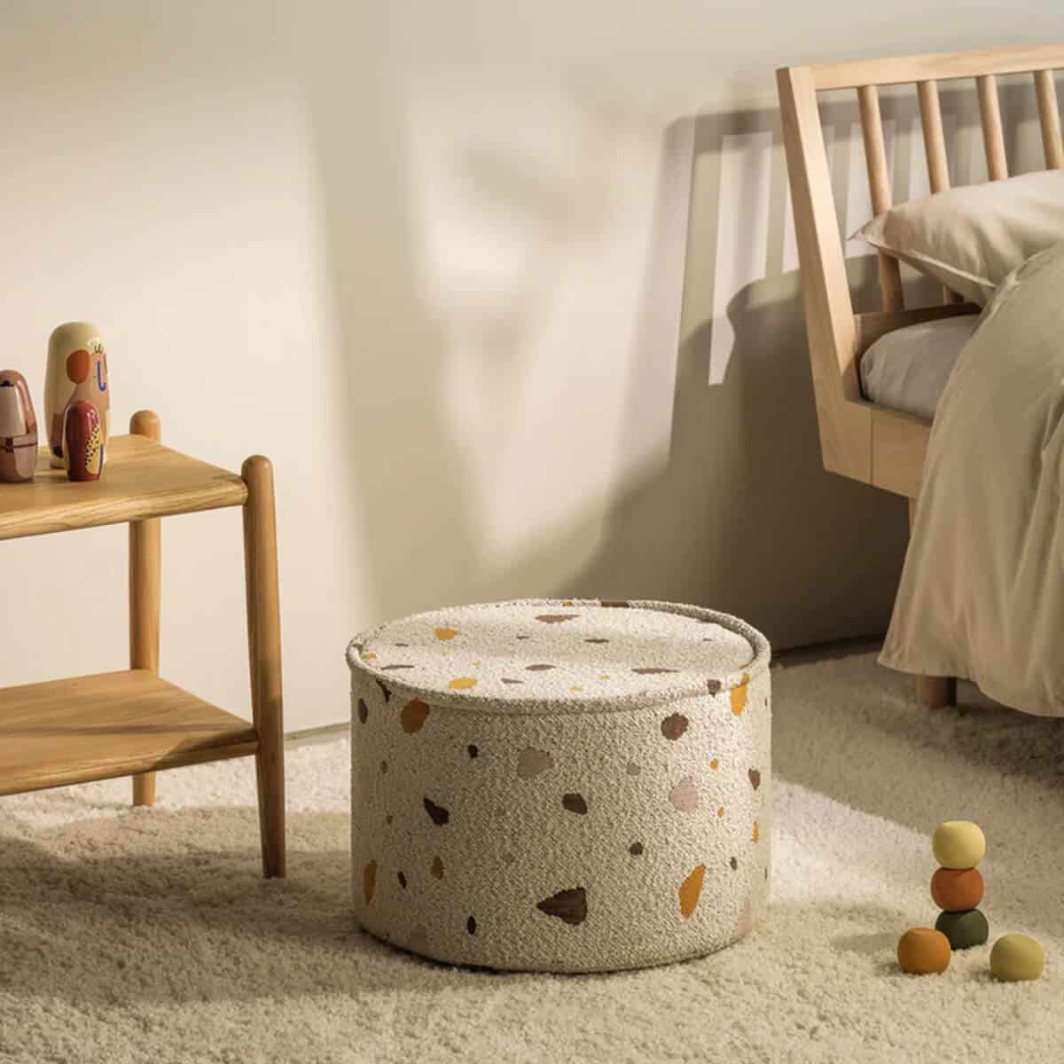 Pyöreä rahi/pöytä Terrazzo -useita värejä, Wigiwama - Image 2