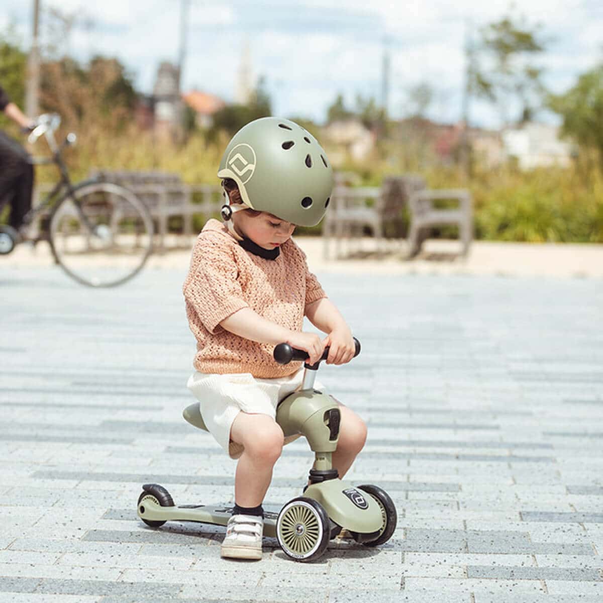 Potkulauta Highwaykick 1 Olive, Scoot & Ride