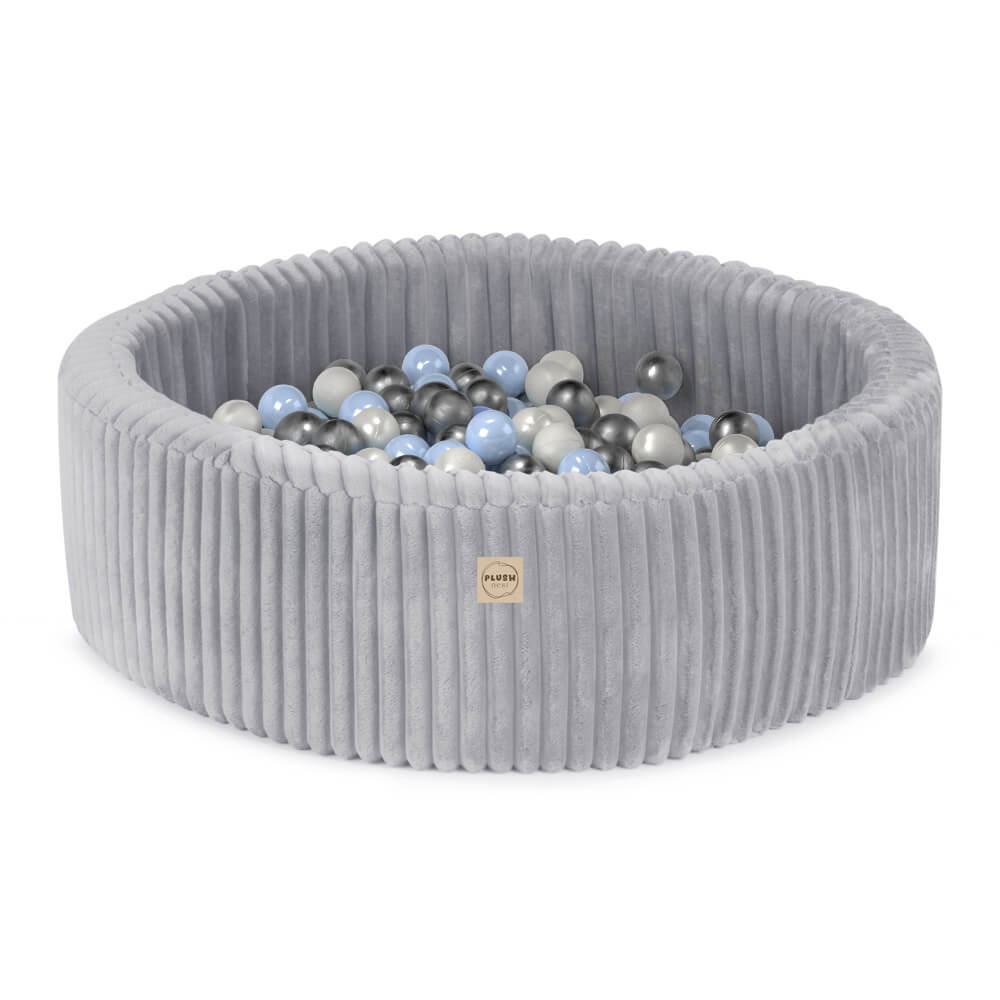 Pallomeri Puffy-sametti 90x 30cm Grey - Plush nest