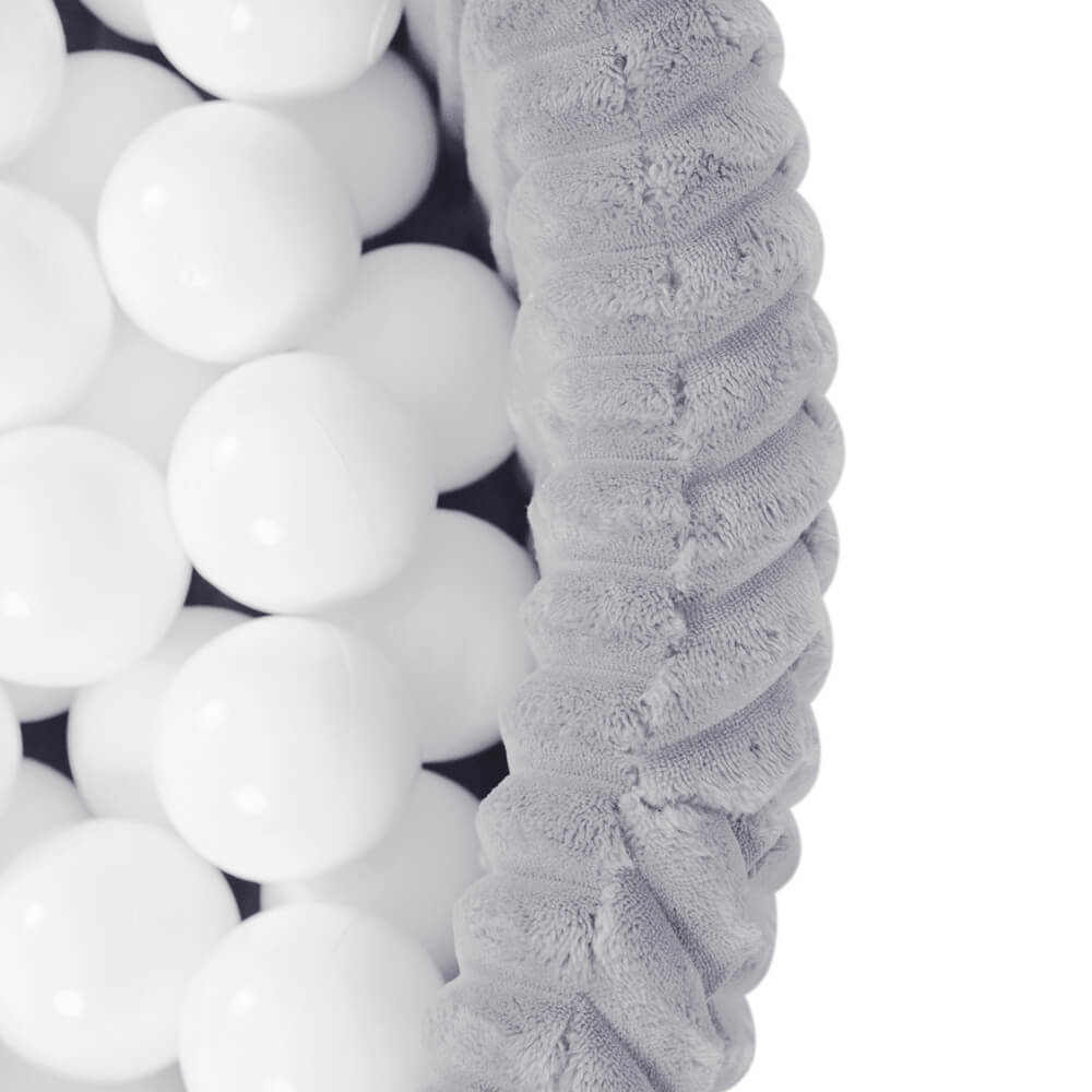Pallomeri Puffy-sametti 90x 30cm Grey - Plush nest - Image 3