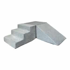 Temppurata sametti harmaa - 3 x palaa, Monio