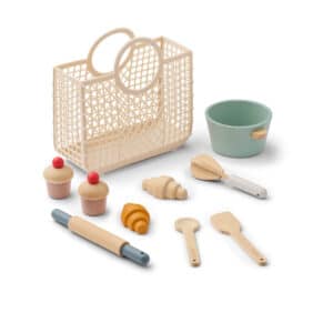 Lasten leivontalelut + kori Lisbeth Sandy multi mix, Liewood