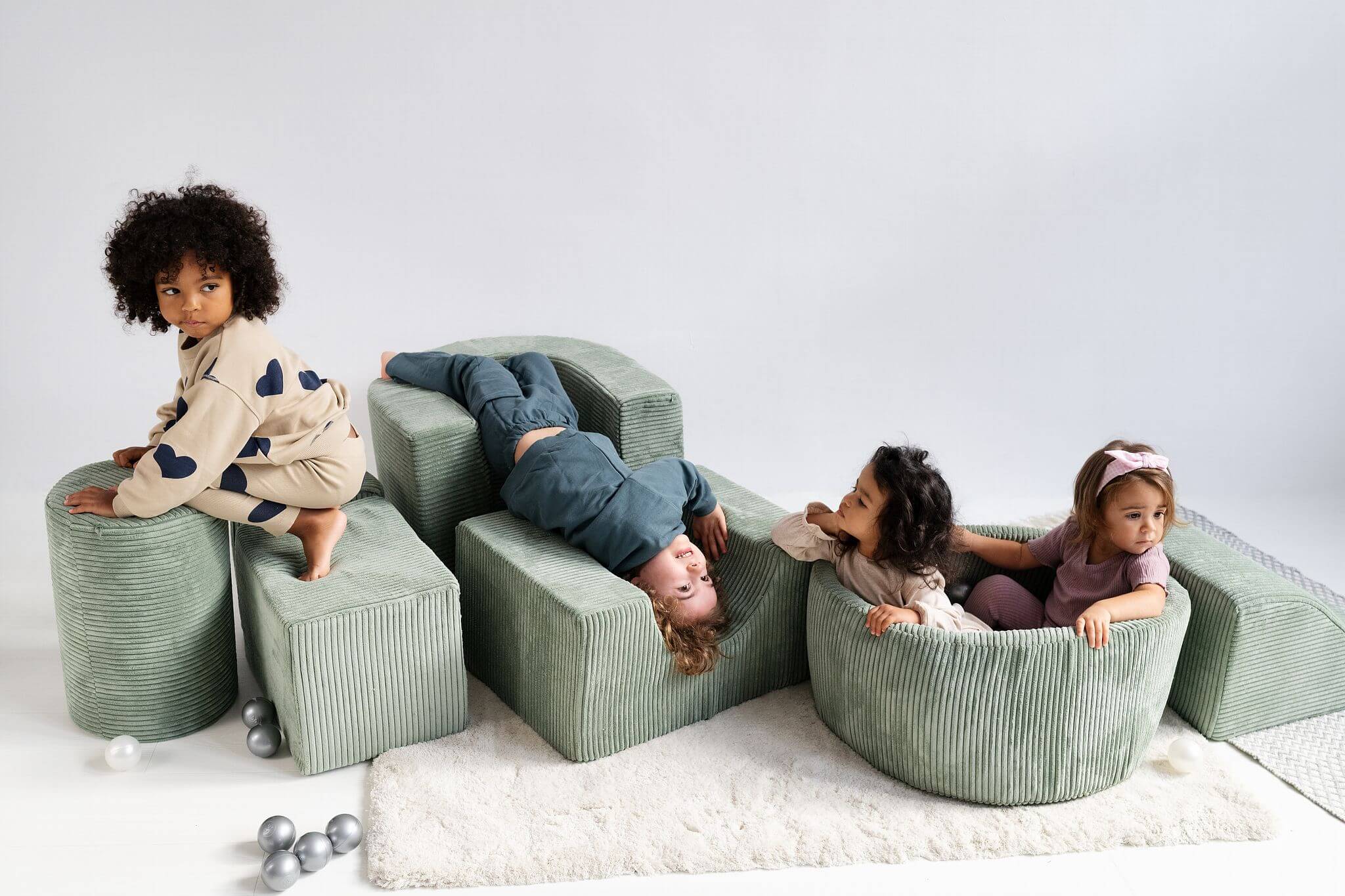 Pallomeri Mini + temppurata 4 palaa Premium sametti, Green - Image 8