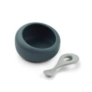 Ensikulho ja lusikka Sparia Whale blue / Dove blue Liewood