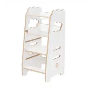 Lasten apujakkara keittiöön Cloud White, Plush Nest