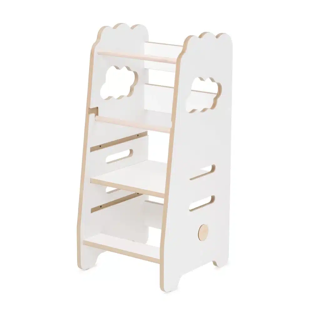 Lasten apujakkara keittiöön Cloud White, Plush Nest