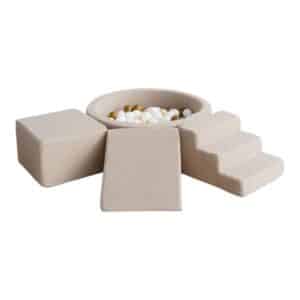 Pallomeri 90x30cm + leikkimoduuli Boucle Beige, valitse pallovärit!