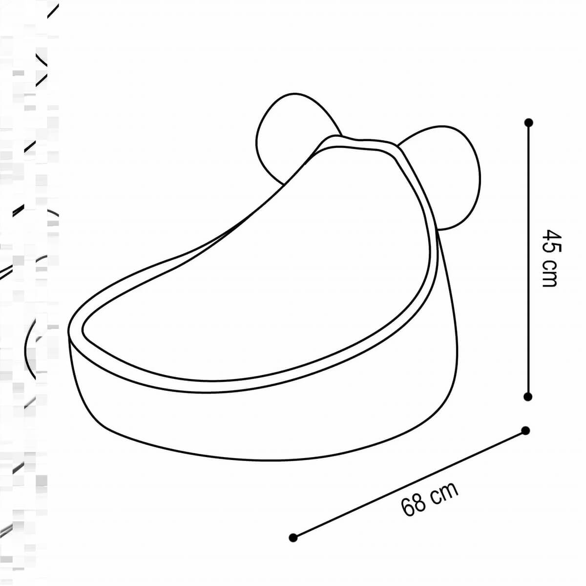 Lasten säkkituoli Huggy Bear - eri värejä, Plush Nest - Image 10