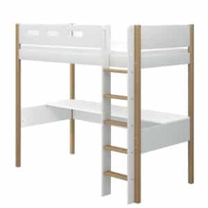 Parvisänky työpöydällä 90x200 (x184cm), White/Oak - Flexa