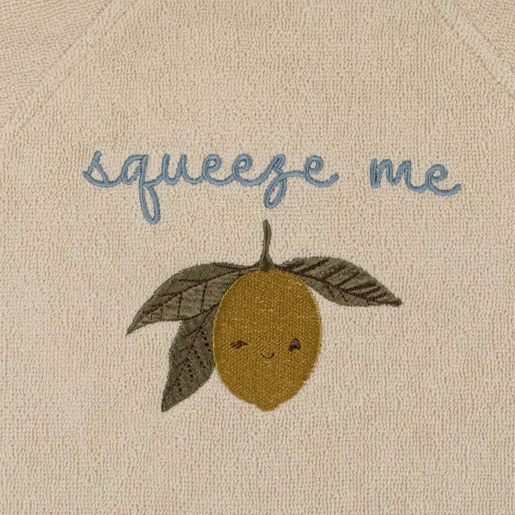 Lasten kylpytakki Terry Lemon koot 1-8v., Konges Sloejd - Image 4