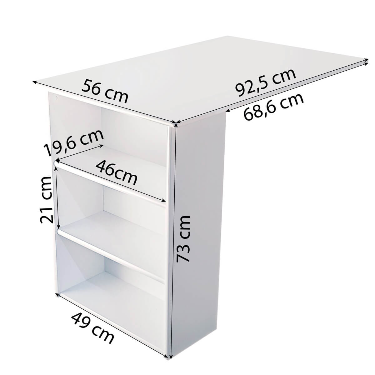 Hoppekids Pure puolikorkea sänky työpöydällä 90×200 - Image 10