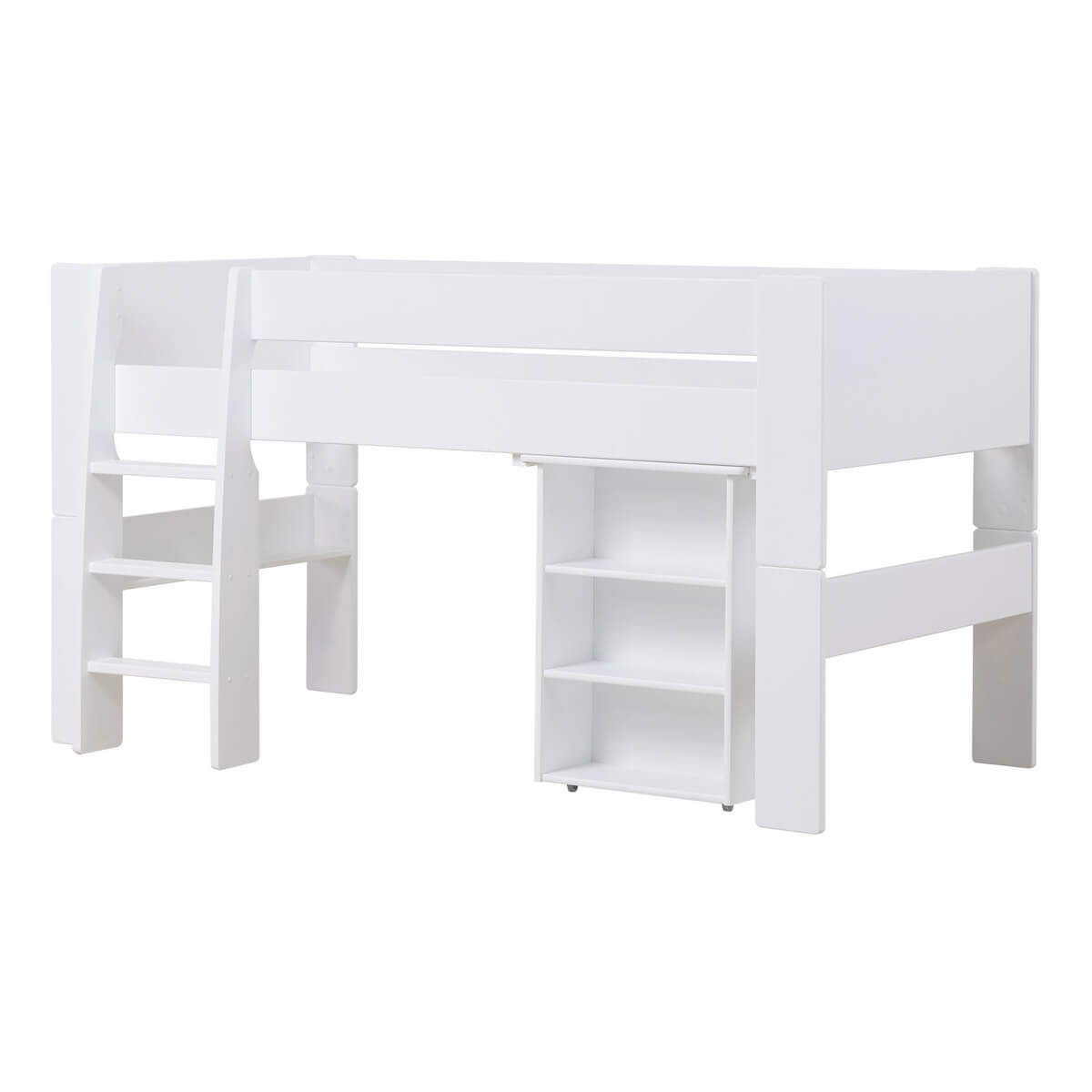 Hoppekids Pure puolikorkea sänky työpöydällä 90×200 - Image 3