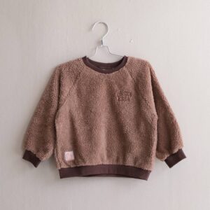 Lasten puuvilla Teddy fleece, Laiska Ebba - 86/92