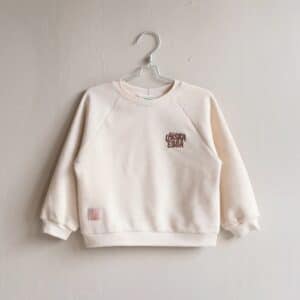 Lasten collegepaita puuvilla/pellava, Laiska Ebba