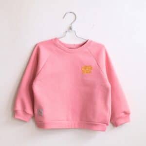 Lasten collegepaita Bubblegum pink, Laiska Ebba - 74/80