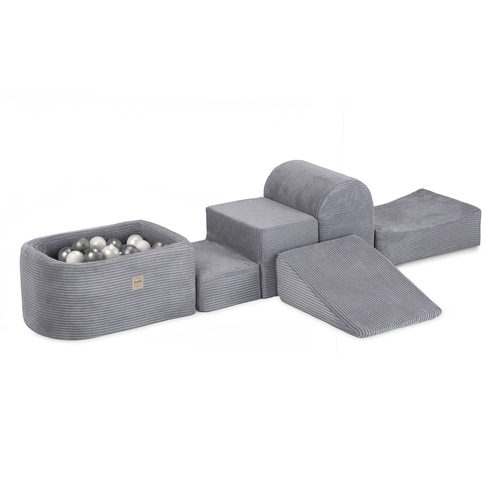 Pallomeri Mini + temppurata 4 palaa sametti, Grey