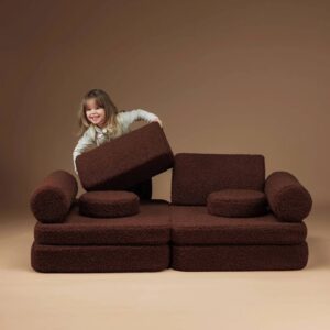 Lasten sohvamoduuli Settee Teddy Warm Hazel, Wigiwama