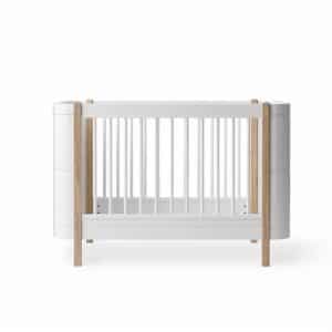 Wood Mini+ pinnasänky White/Oak, Oliver Furniture