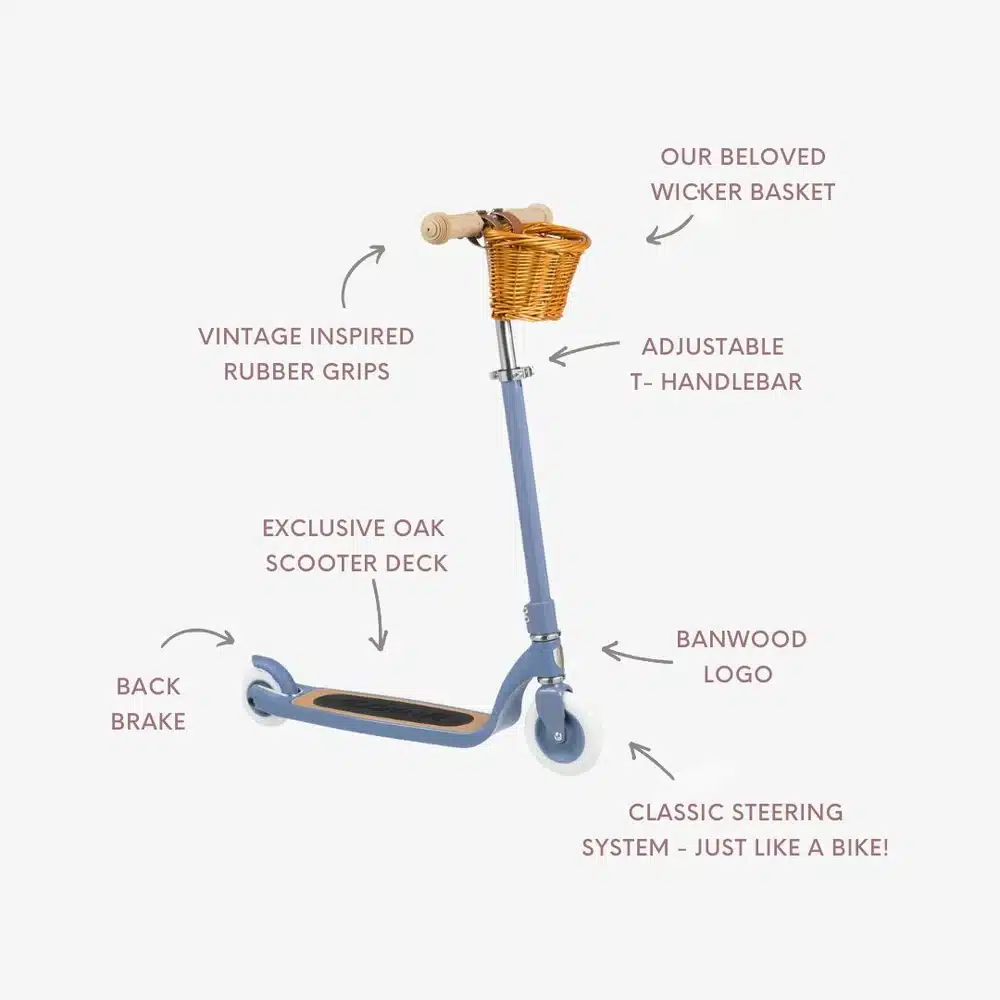 Banwood potkulauta Maxi Scooter, Blue - Image 8