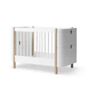 Mini+ pinnasänky / juniorisänky 5in1 White/Oak Oliver Furniture
