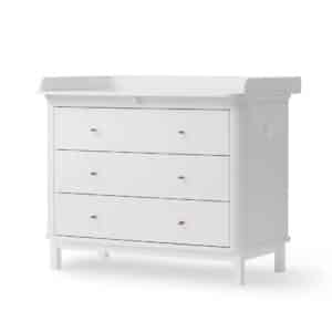 Oliver Furniture hoitopöytä / lipasto Wood, White