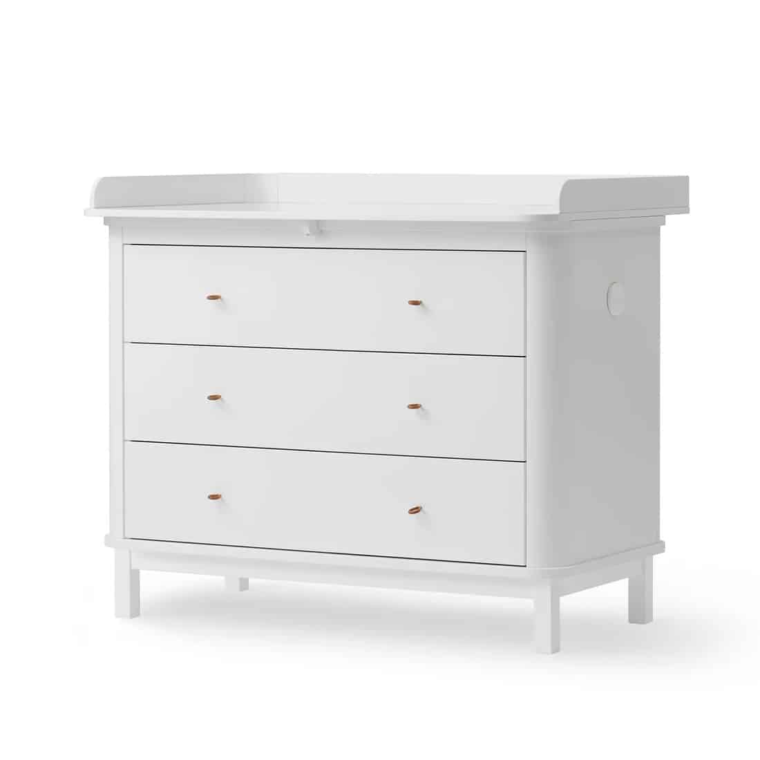 Oliver Furniture hoitopöytä / lipasto Wood, White