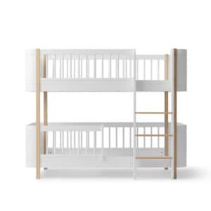 Oliver Furniture, Wood Mini+ Kerrossänky 70x160 cm, White/Oak