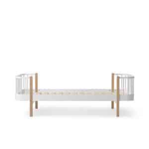Wood Original sänky 90x200cm White/Oak, Oliver Furniture