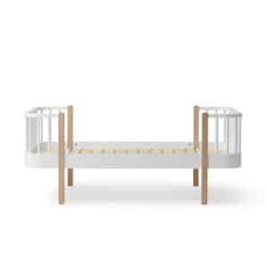Wood Original juniorisänky 90X160cm White/Oak, Oliver Furniture