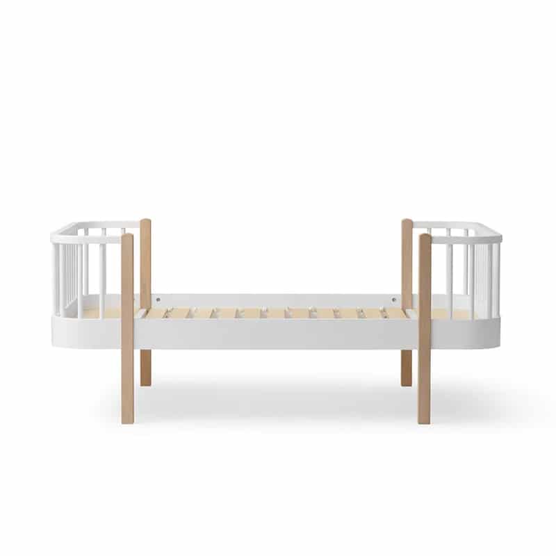Wood Original juniorisänky 90X160cm White/Oak, Oliver Furniture